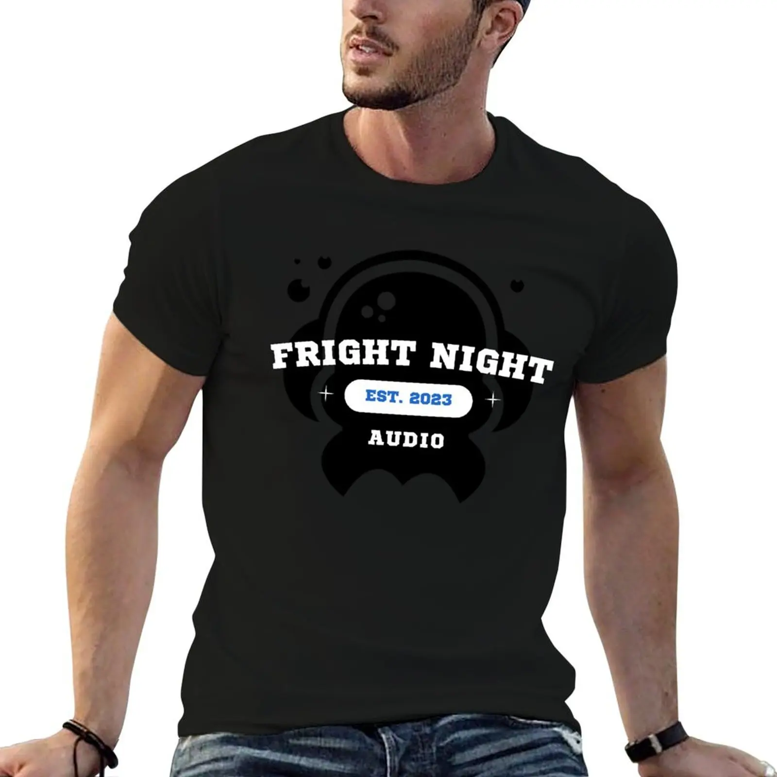 FRIGHT NIGHT ATHLETIC T-Shirt Retro Graphic Print T-Shirt