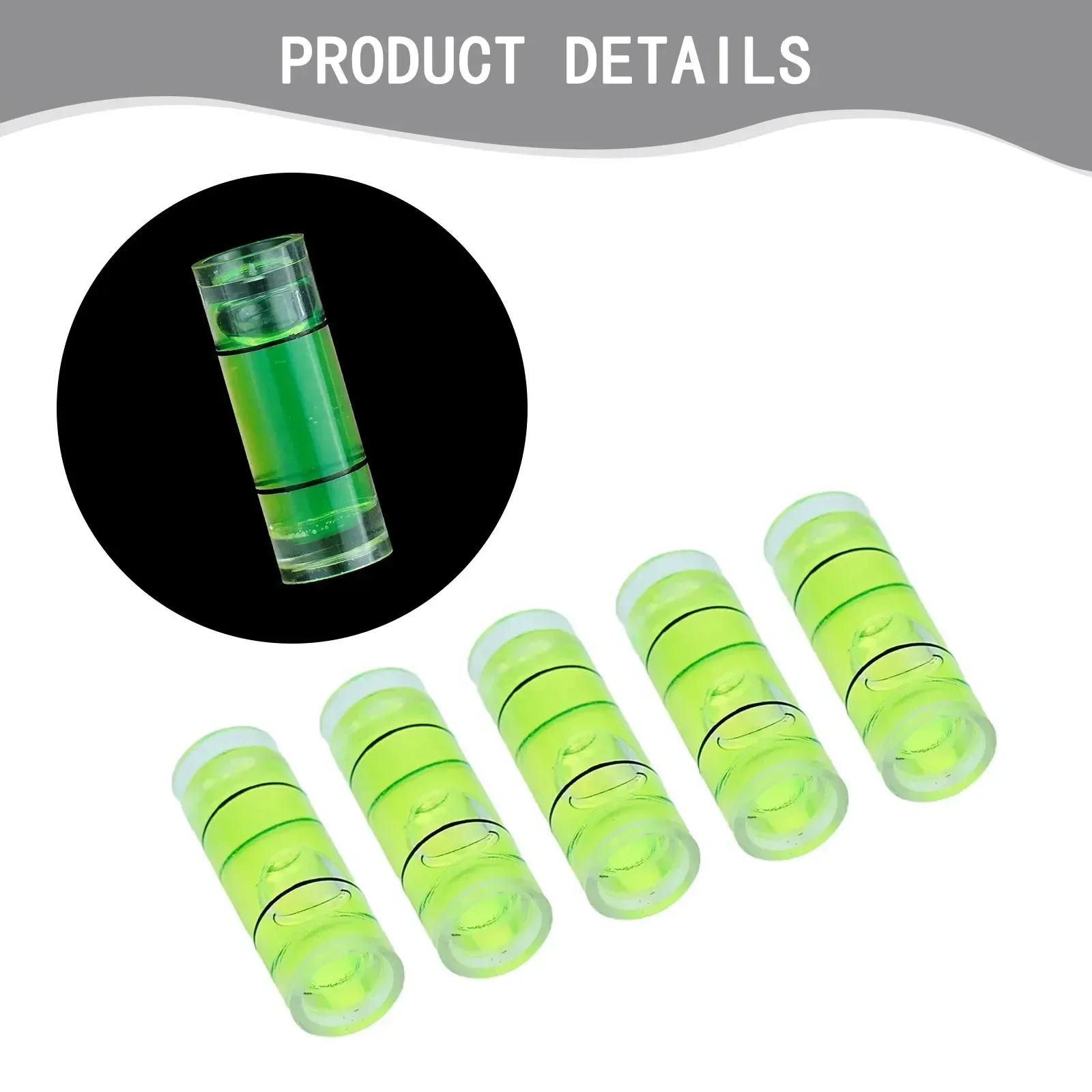 5pcs High Precision Mini Bubble Level Spirit Level Mechanical Strip Horizontal Bubble Level Bubble Spirit Level Measuring Tools