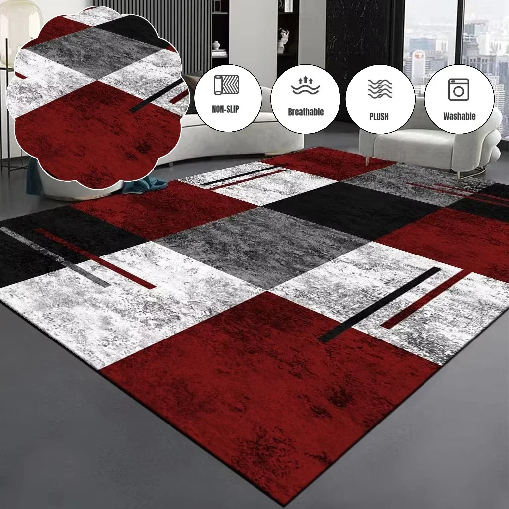 Nordic Carpet for Living Room Luxury Home Decoration Office Large Area Rugs High-quality Antiskid Customizable Bedroom Floor Mat