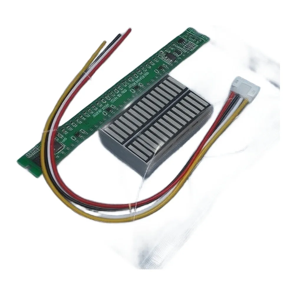 Audio Display Analyzer 32-Segment LED Module for Sound Visualization with 15-Step Adjustable Brightness and Timing
