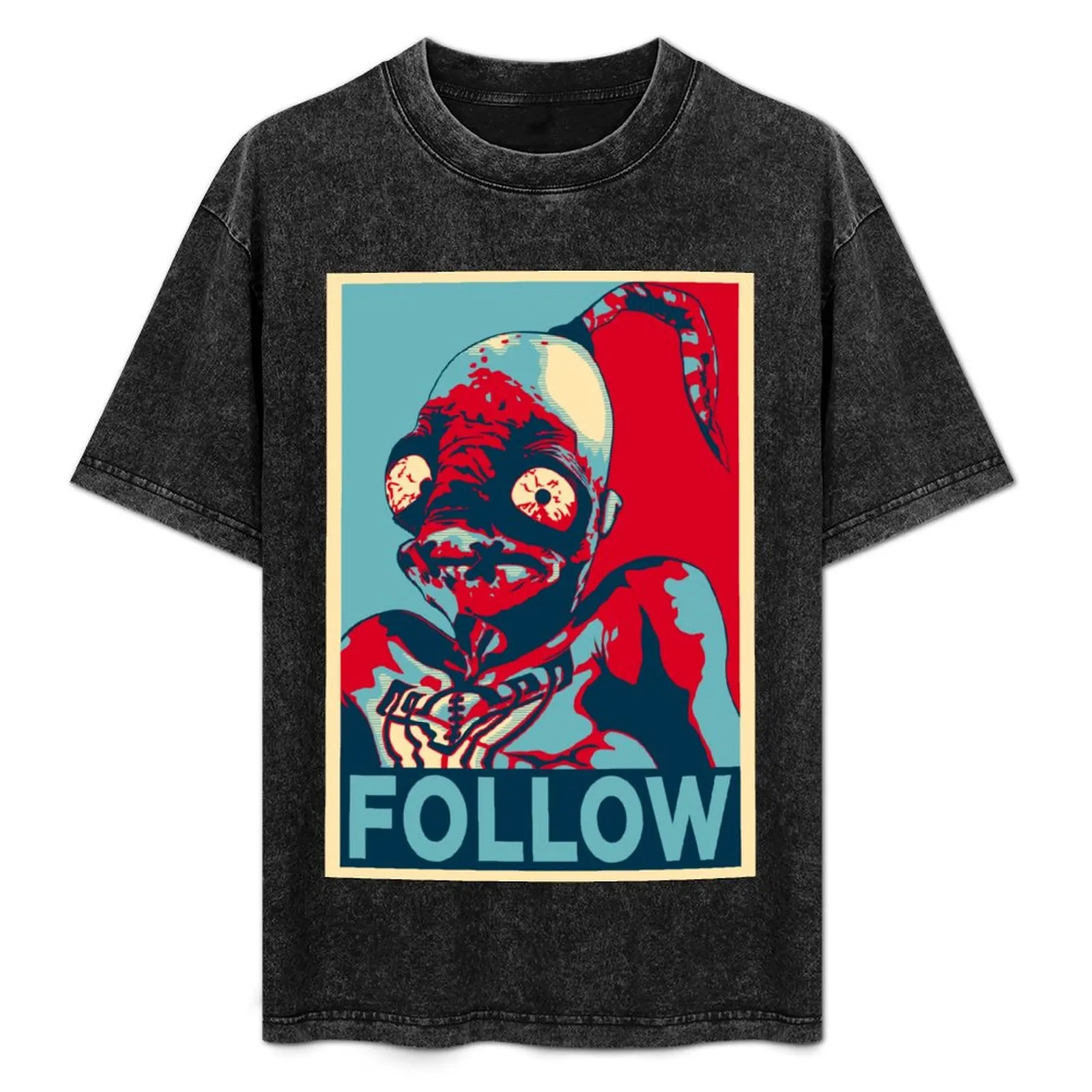 

ODDWORLD ABE FOLLOW T-Shirt Durable Work Wear T-Shirt