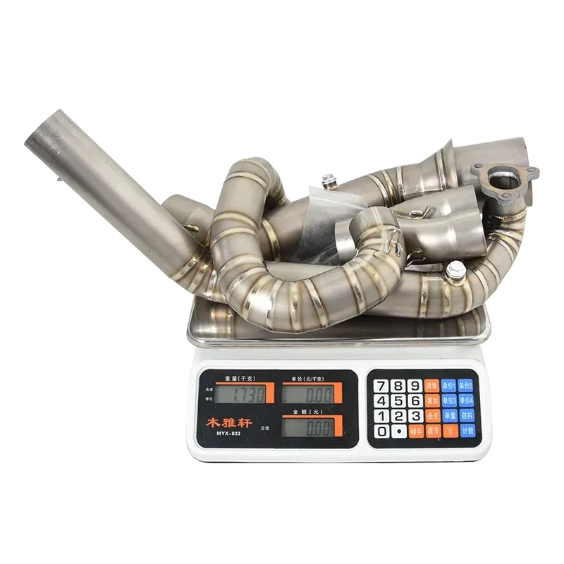 أنظمة سبائك التيتانيوم لعادم الدراجات النارية لـ 1290 Super Adventure R S 2021 - 2024 أنبوب الوصلة الأمامية توصيل كاتم الصوت الأصلي #3