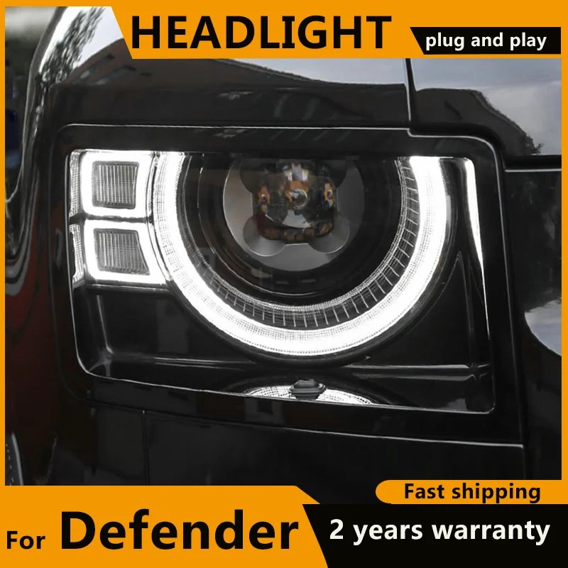 LED Headlights for Land Rover Defender 90 110 2020 2021 2022 2023 L663 Headlight Full LED Front Lights for New Defender D250 S