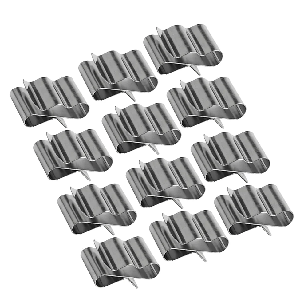 30 Pcs Cable Clamp Stainless Steel Wire Clips Solar Frame Trailer Clamps Harness