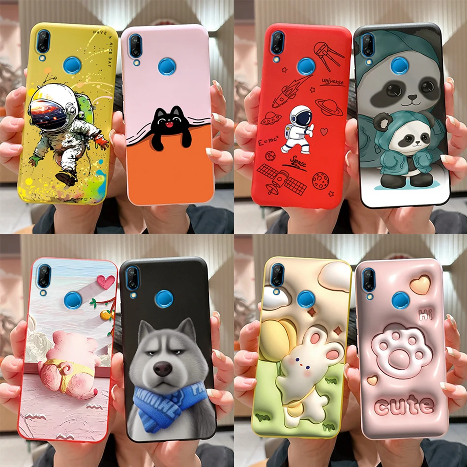 For Huawei P20 lite P30 lite Cases Cover Astronaut Silicone Soft TPU Shockproof Phone Case For Huawei P 20 lite P 30 lite Fundas