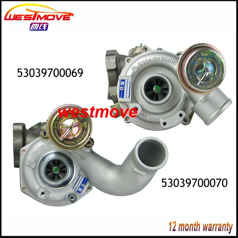 K03 turbo 53039880069 53039700069 53039880070 53039700070 turbocharger for Audi All Road 2.7 TDI Biturbo 2002- 2.7-V6 5V 250 hp