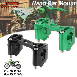 Handlebar Riser Mount For KLX Motorcycles Accessories 22mm CNC Handle Bar Riser Clamp Mount For Kawasaki KLX 110 110L Dirt Bike