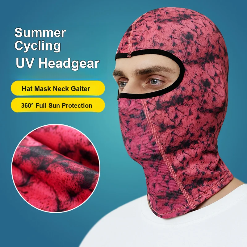 Ice Silk Sun Protection Head Cover Moisture Absorbent Quick Dry Breathable for Outdoor Cycling Men Women Summer Motorcycle