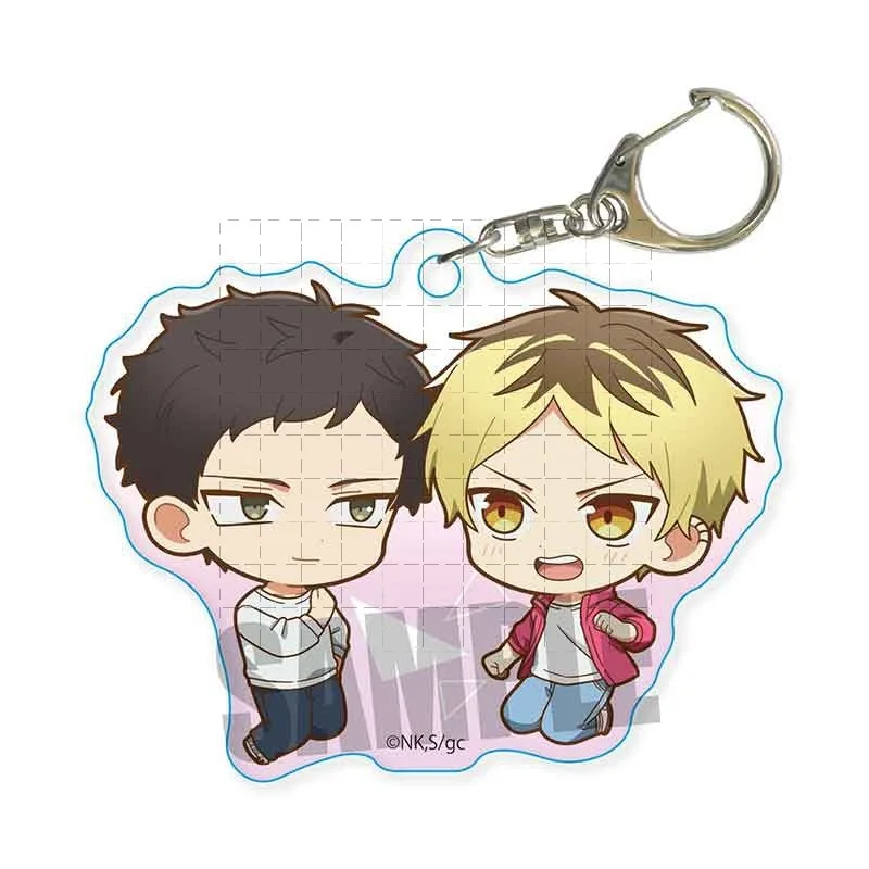 GIVEN 6CM Double Sided Printed Acrylic Keychain Cute Figure Key Ring Backpack Hanging Ornament Birthday