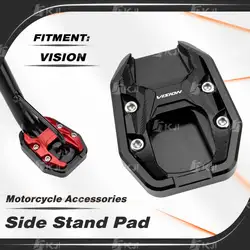 For Honda Vision 110/50 2011-Present Modified Side Stand Support Single Kick Stand Foot Extender Shoe Enlarger Pad Accessories