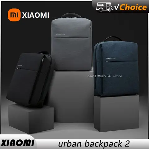 XIAOMI Backpack Mi Minimalist Urban Life Style Polyester Backpacks for School Business Travel Men's Bag Large Capacity