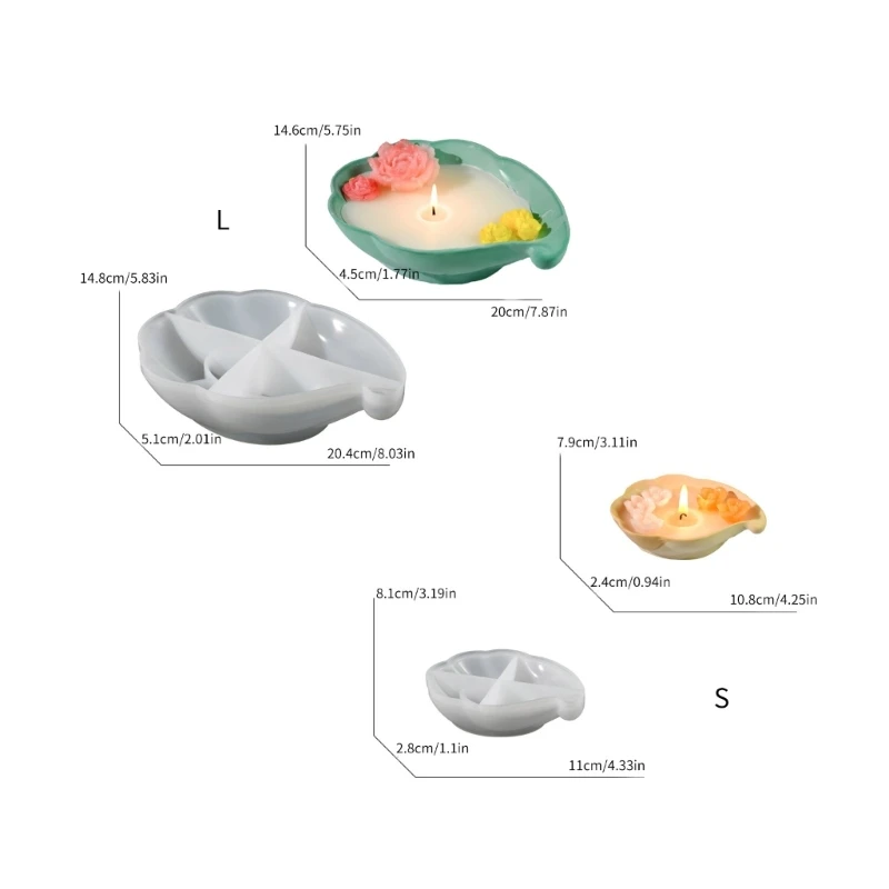 Hộp Bảo Quản Khuôn Silicon Hình Đám Mây Hộp Đựng Trang Sức Nhựa Epoxy Khuôn Nến Cốc