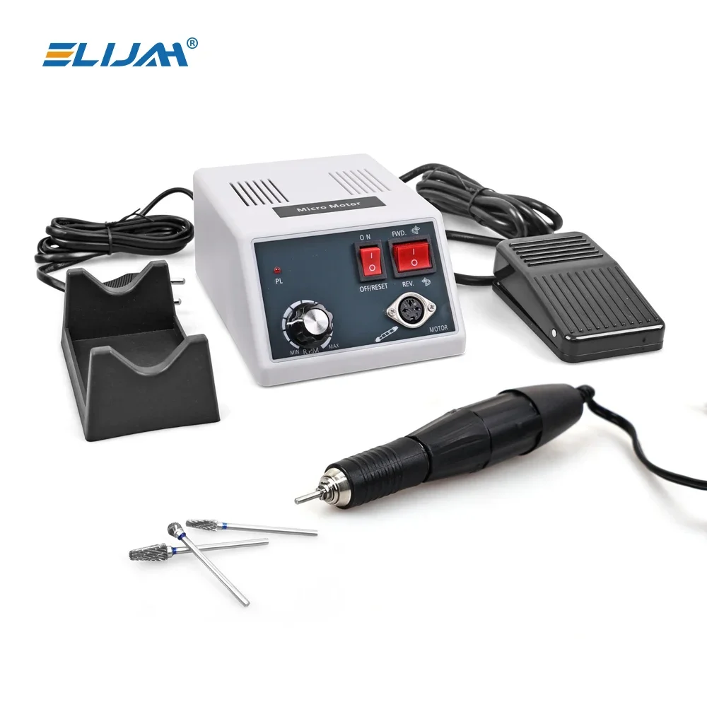 ELIJAH 35000 RPM Polishing Machine E-Type Micromotor For Denture Polish Equipment Dental Handle Grinder Manicure Tool