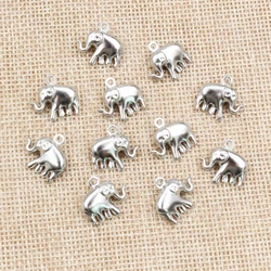 30pc/lot 15x14mm Elephant Charms 316 Stainless Steel Elephant Cute for necklace pendant charms diy jewelry making