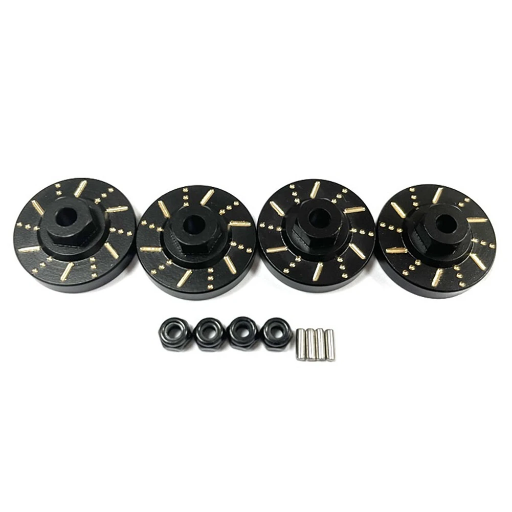 AS96-For 1/18 Scale FMS EAZYRC Rochobby Brass Wheel Hex Adapter Axle Counterweight Brake Disc RC Car Upgrade Parts