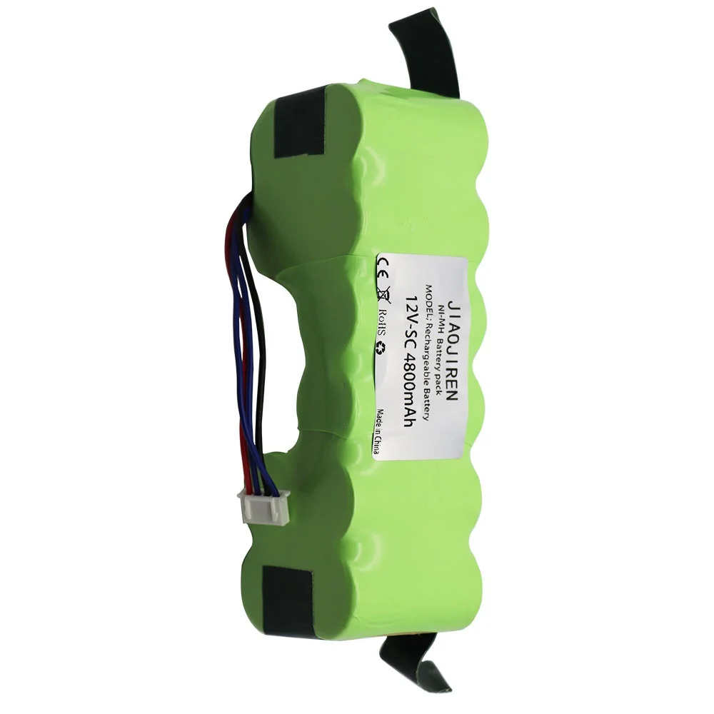 Imagem -03 - Ni-mh 4800mah Bateria para Ecovacs Deebot De5g Dm88 902 901 610 Aspirador Robótico Bateria Peças Acessórios De55 12v