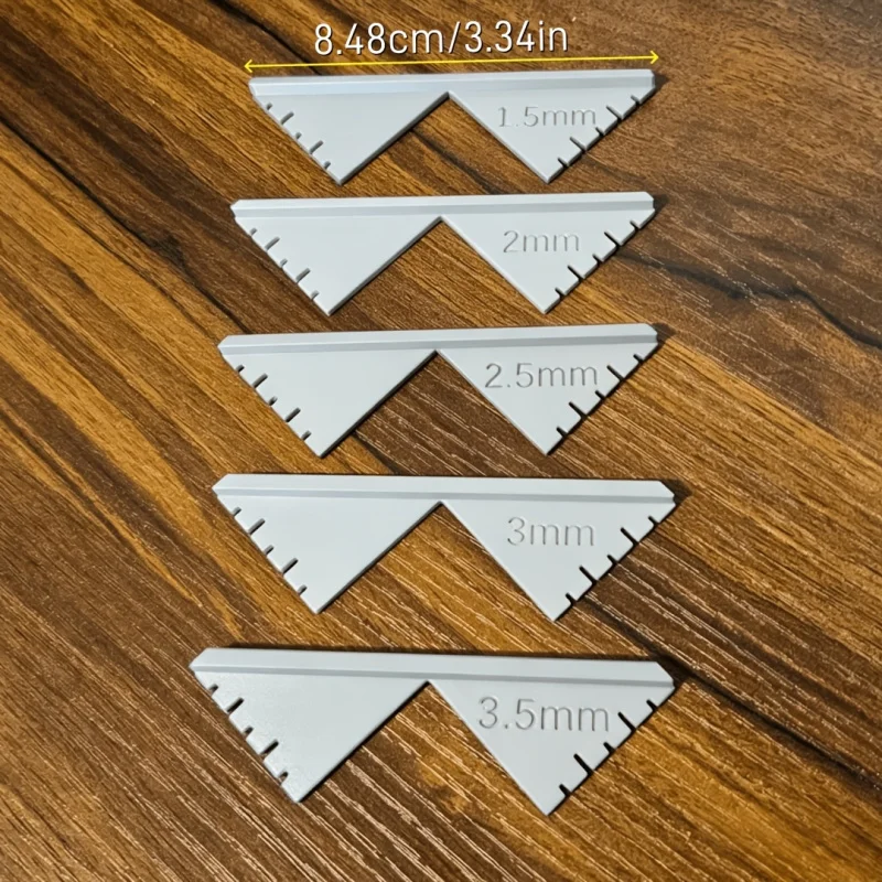 Staple Corner Cutting Fixture Set, Used for Folding Width Markings, Suitable for Book Cover Fabrics and Paper in Manual Projects
