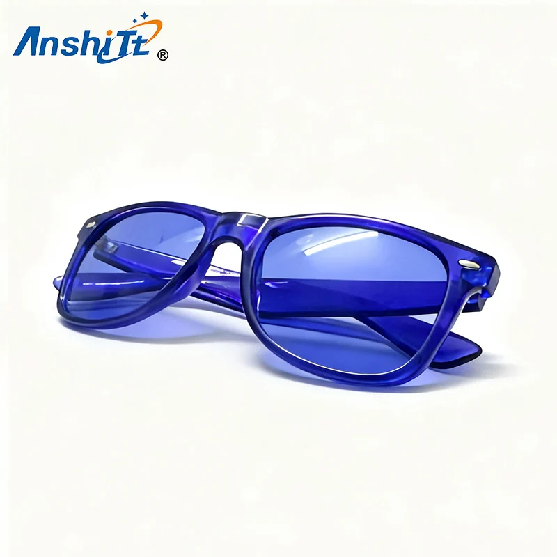 

10pack indigo color Color Therapy Glasses Chakra Glasses Chromotherapy Glasses Light Therapy Sunglasses UV400 Colour Fashion
