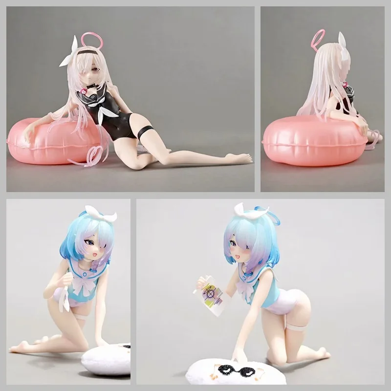 Blue Archive Anime Game Peripherals Garage Kit A.R.O.N.A Summer Swimsuit Collection Pretty Girl Model Computer Case Ornament