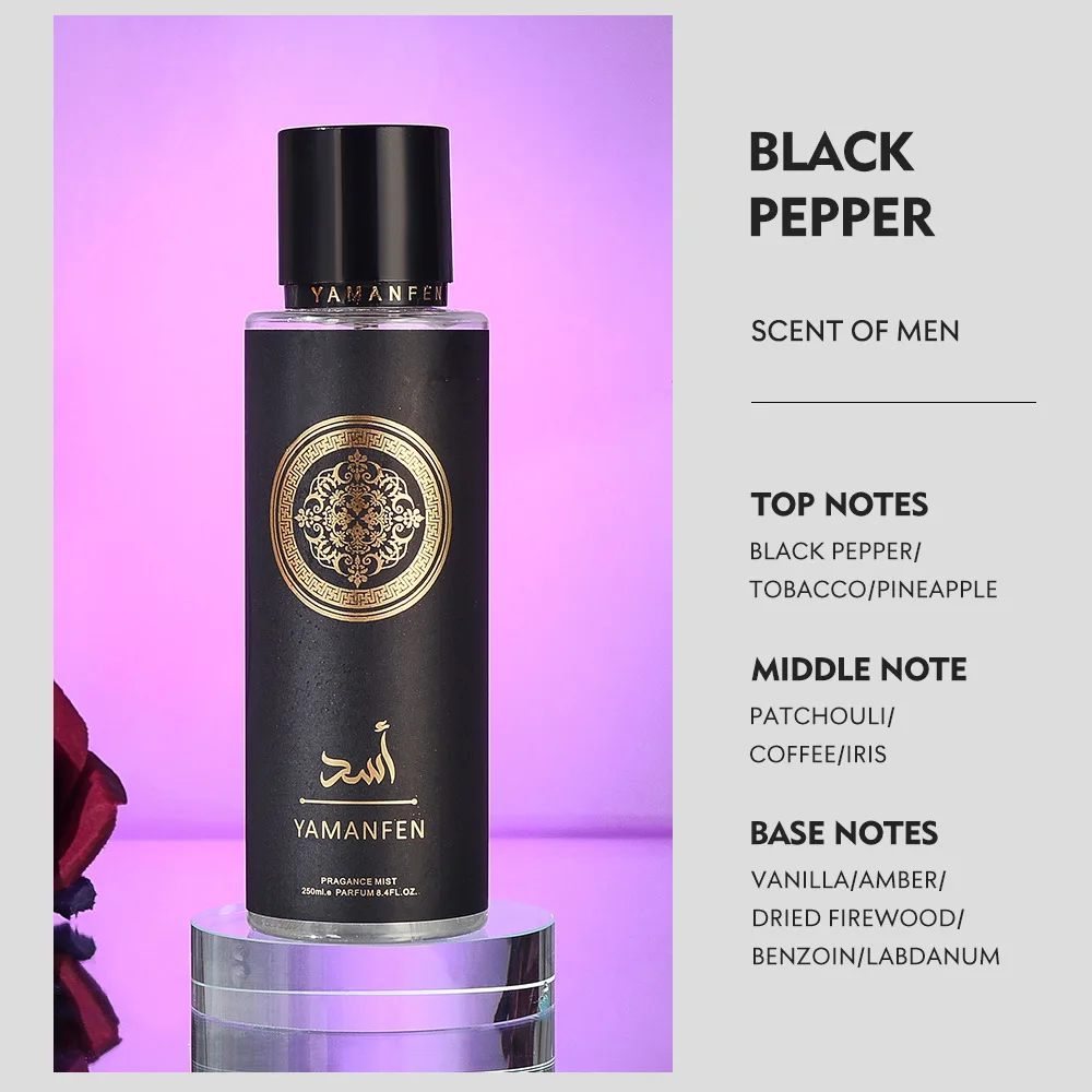 250ml Arabic Dubai Perfume Hombre Yara Amber Vanilla Perfumes Cologne Men women Lasting Fragrance Spray Perfume Christmas Gift