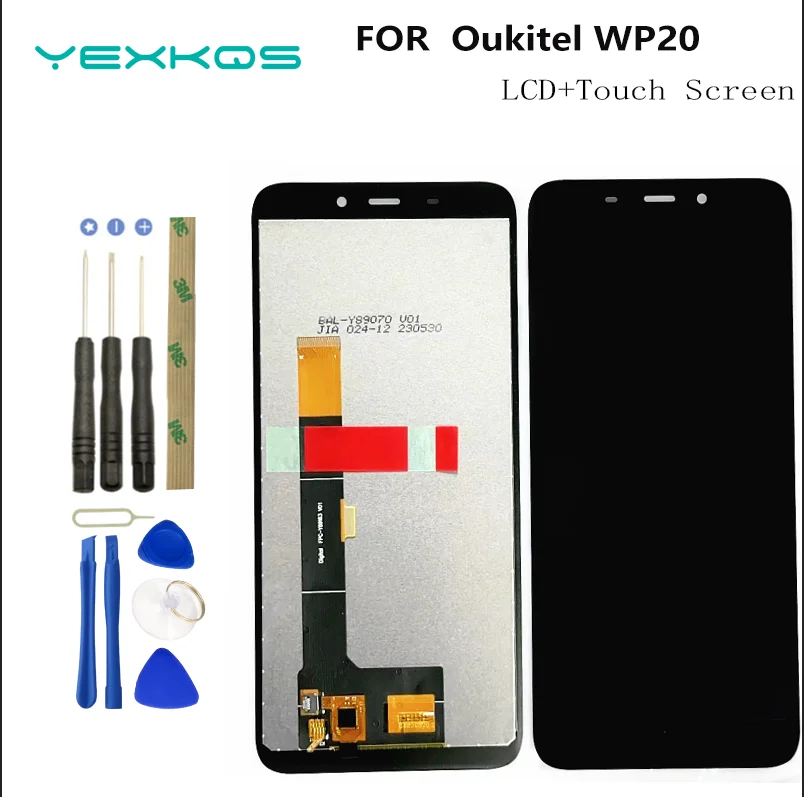 キットwp20用の交換用LCDタッチスクリーンセット,5.93インチ,オリジナル,oukitel wp20 pro,オリジナル