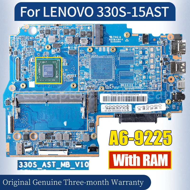 

330S-AST-MB-V10 For LENOVO 330S-15AST Laptop Mainboard A6-9225 With RAM Notebook Motherboard 100％ Tested