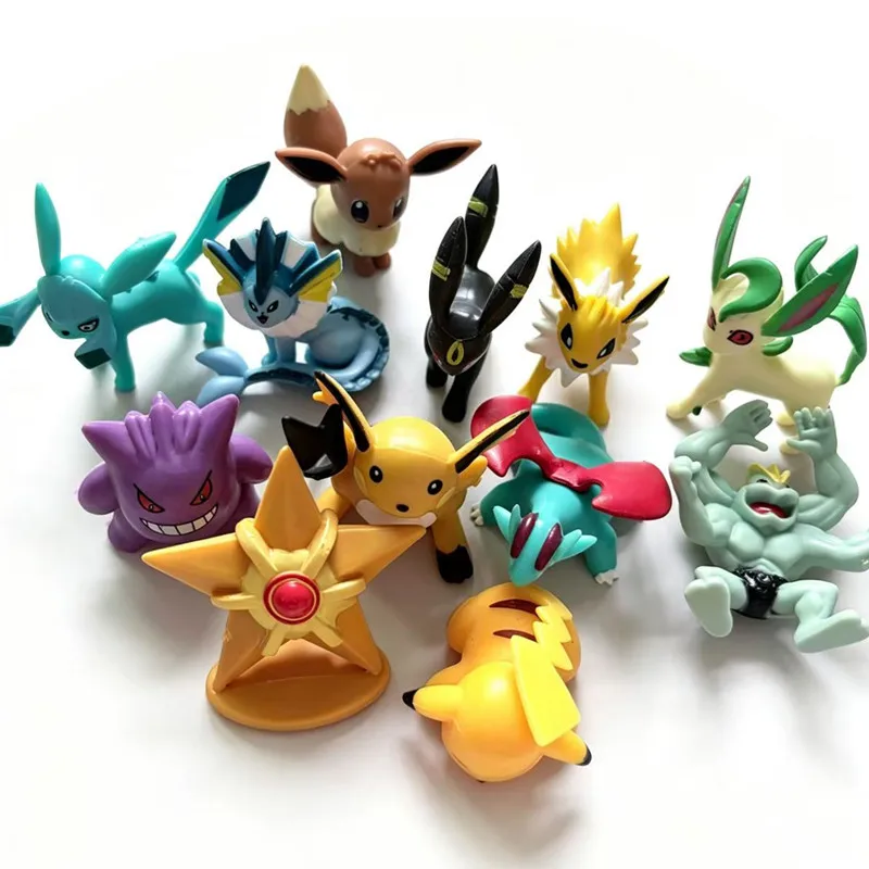24-72 Stück Pokemon Anime-Figuren Pikachu Actionfiguren 4-6cm Cartoon Mini Haustier Dekorative Sammlermodelle Puppen Spielzeug Geschenk – Detail 6