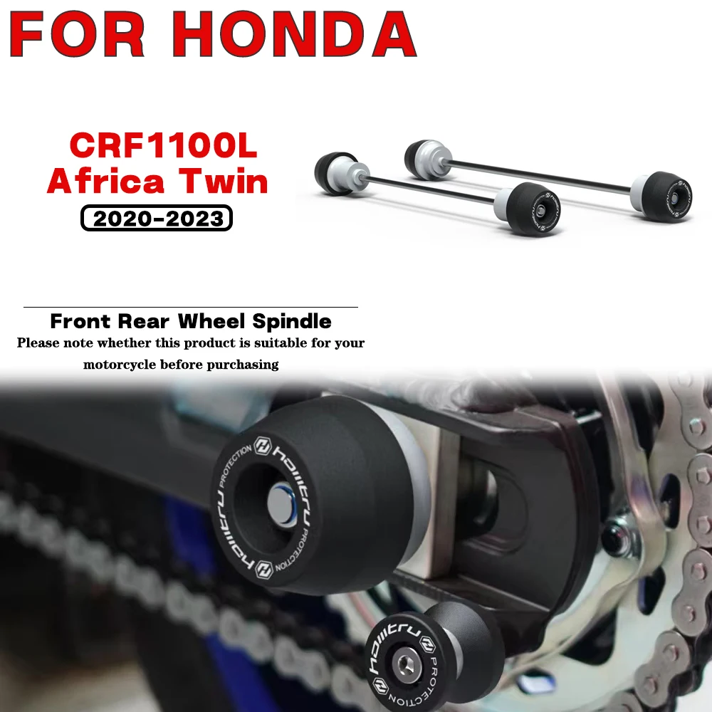 

For HONDA CRF1100L Africa Twin Plus Adventure Sport 2020-2023 Motorcycle Front Rear Wheel Spindle Crash landing Protection