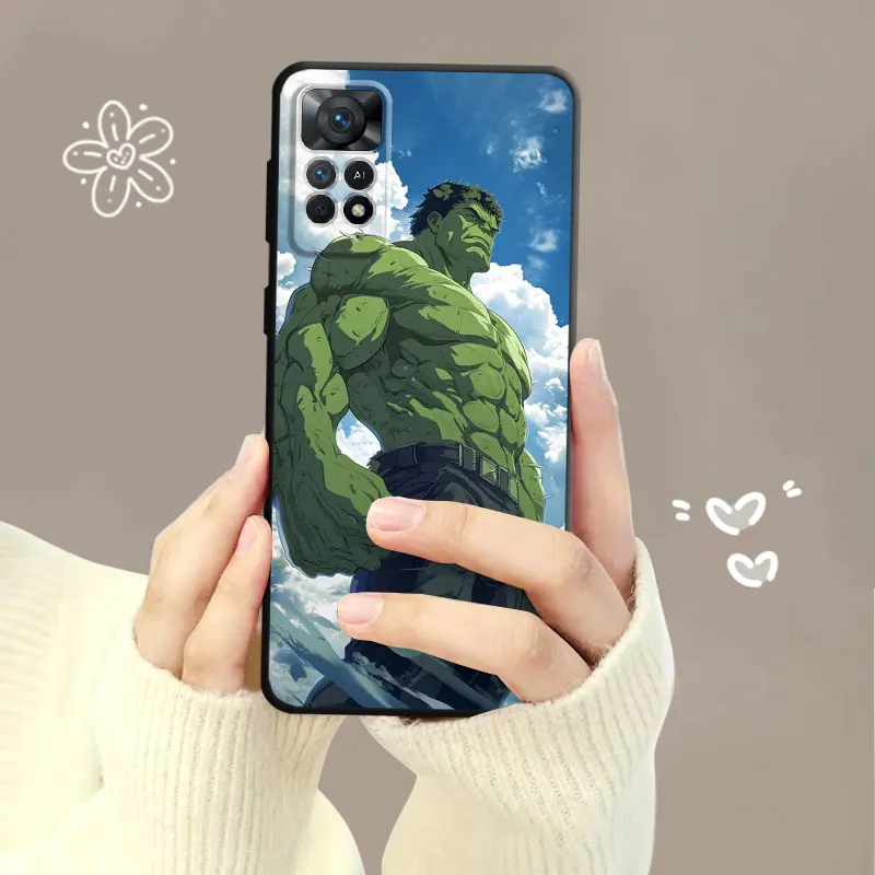 Phone Case For Xiaomi Redmi Note 13 11 12 12S 10 9 8 Pro Cover for Redmi 9 10 9C 10C 12C Marvel Wolverine Iron Man Hulk Shell