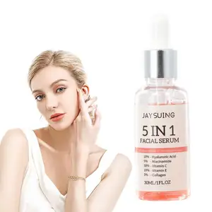 5-In-1 Serum Wajah Asam Hialuronat Pelembab Vitamin C Kolagen Serum Wajah Kilat Mengecilkan Pori-pori Perawatan Kulit 12 produk kulit dengan penjualan terbaik - №