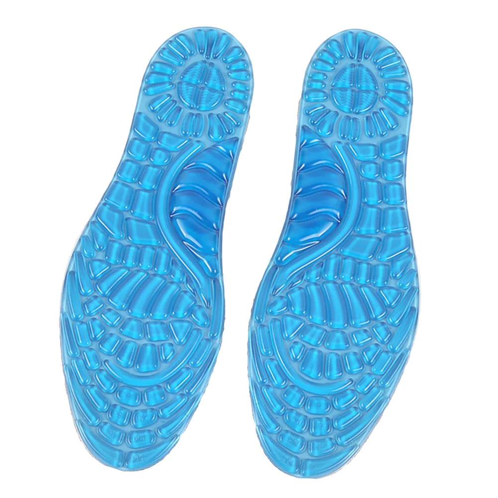 Gel Insole Pad Foot Arch Support Shock Absorption Massaging Insoles For Hiking Running Sports Shoe Comfortable Cushioning
