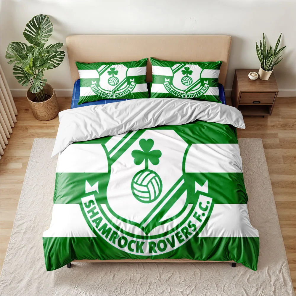 Shamrock Rovers Duvet Cover Set King Queen Double Full Twin Single Size Bed Linen Set