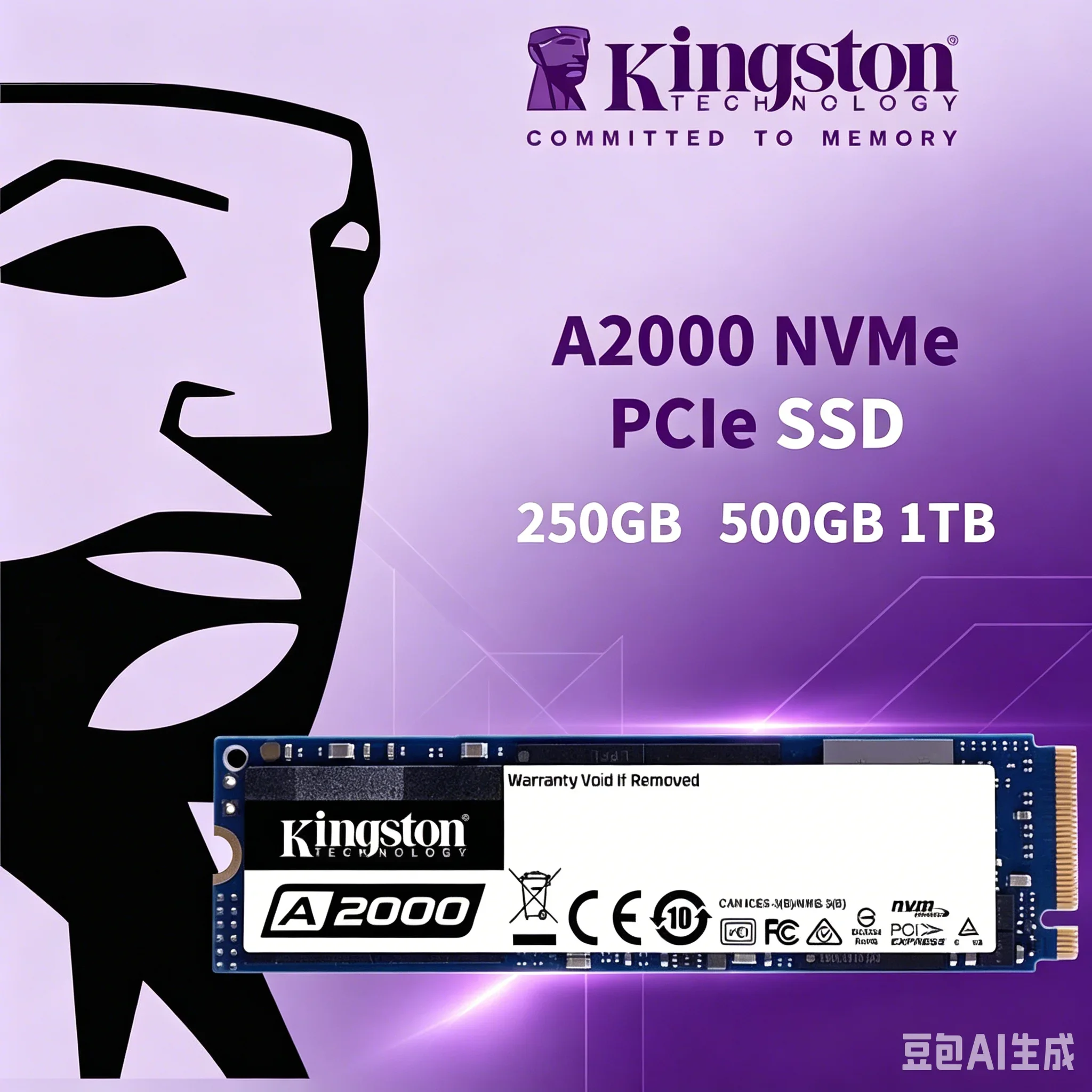 

Kingston SSD A2000 NVMe PCIe M.2 2280 250GB 500GB 1TB Internal Solid State Drive Hard Disk For PC Notebook Desktop Hot Sale