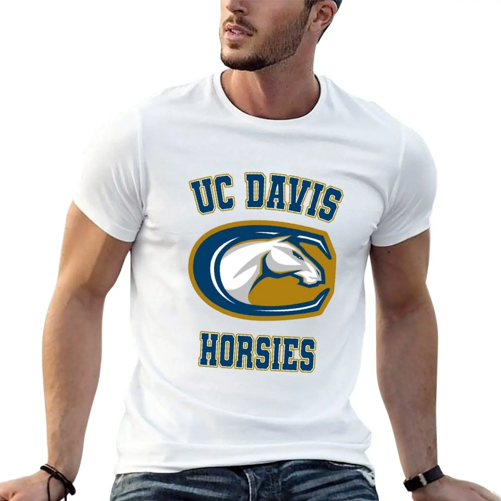 UC Davis Mascot (Aggies/Horsies) T-Shirt tops anime aesthetic clothes anime clothes tshirts for men