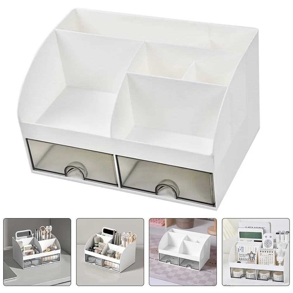 صندوق تخزين مكتبي درج نوع منظم للقلم حاكم الشريط القاطع القرطاسية مكتب المدرسة المنزل غرفة نوم مكتب الحاويات #6