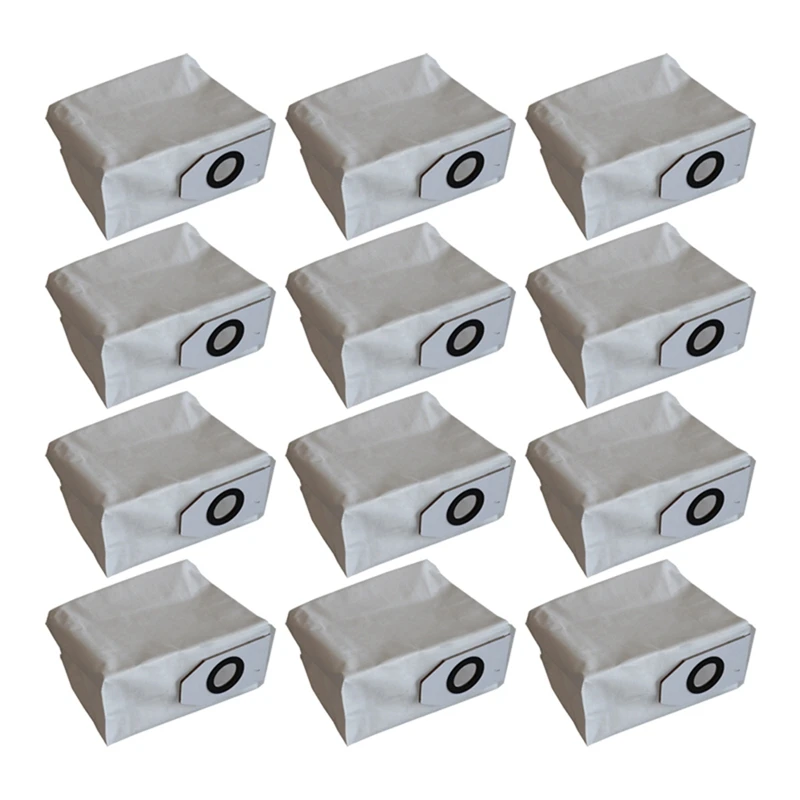 12 buah kantong debu putih non-tenun kain untuk Midea V12 V10 Aksesori penyedot debu Robot kantong sampah non-tenun