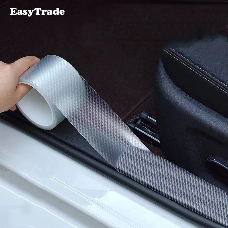 

For Skoda Octavia Superb Rapid Karoq Kodiaq Car Door Sill Anti-scratch Protection Strips Threshold Anti-step Guard Sticker