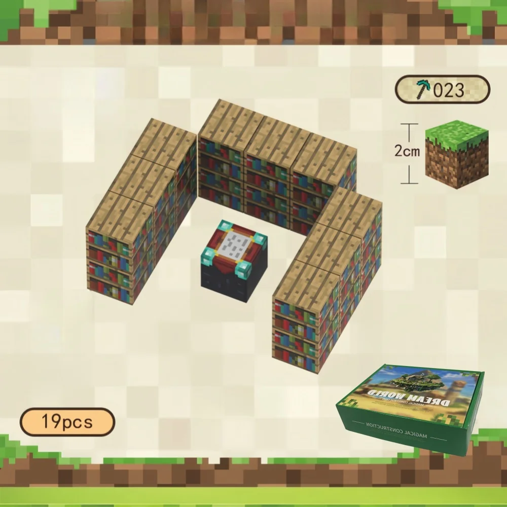 Ensemble de blocs de construction My World pour enfants, jouet d'assemblage créatif, mot magnétique, cadeau d'anniversaire et de Noël