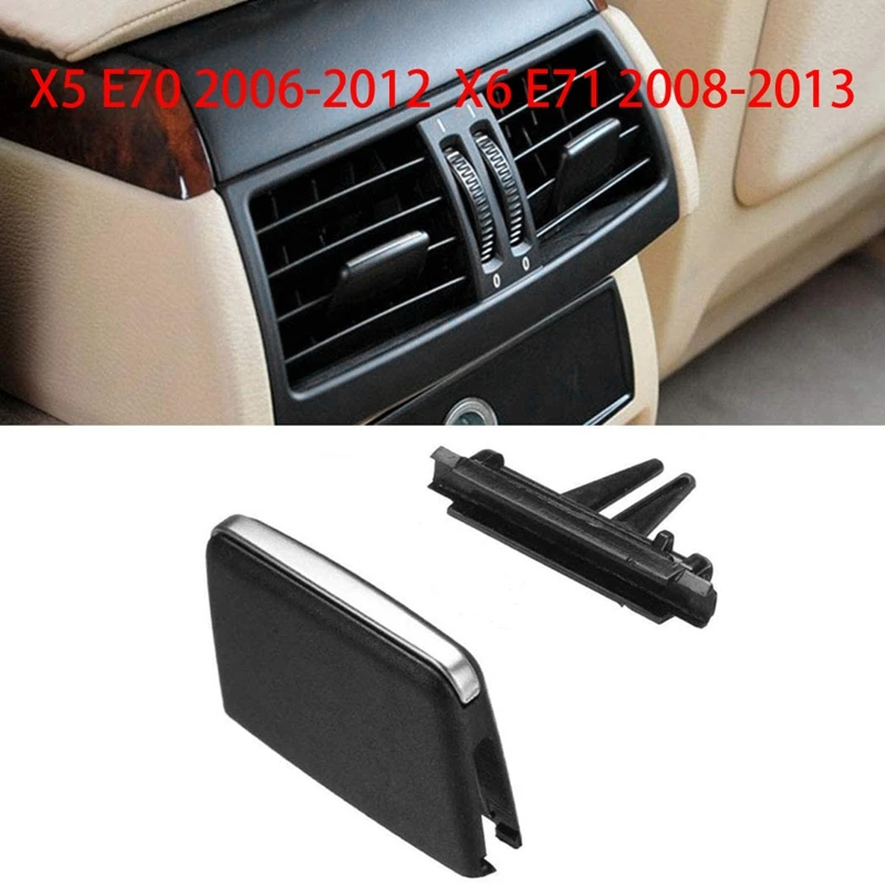 

For-BMW X5/X6 Air Vent Outlet Tab Clip , Rear Row Fresh Air Grille Clips For-BMW X5 E70 2006-2012, X6 E71 2008-2013