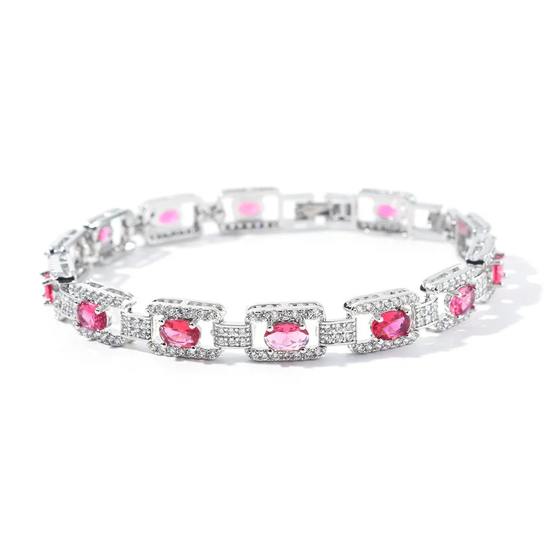 

HIBRIDE Premium Trend Bracelet Daily Niche Sparkling Jewellery Set Ladies Party Banquet Prom Gift Bridal Dating B101