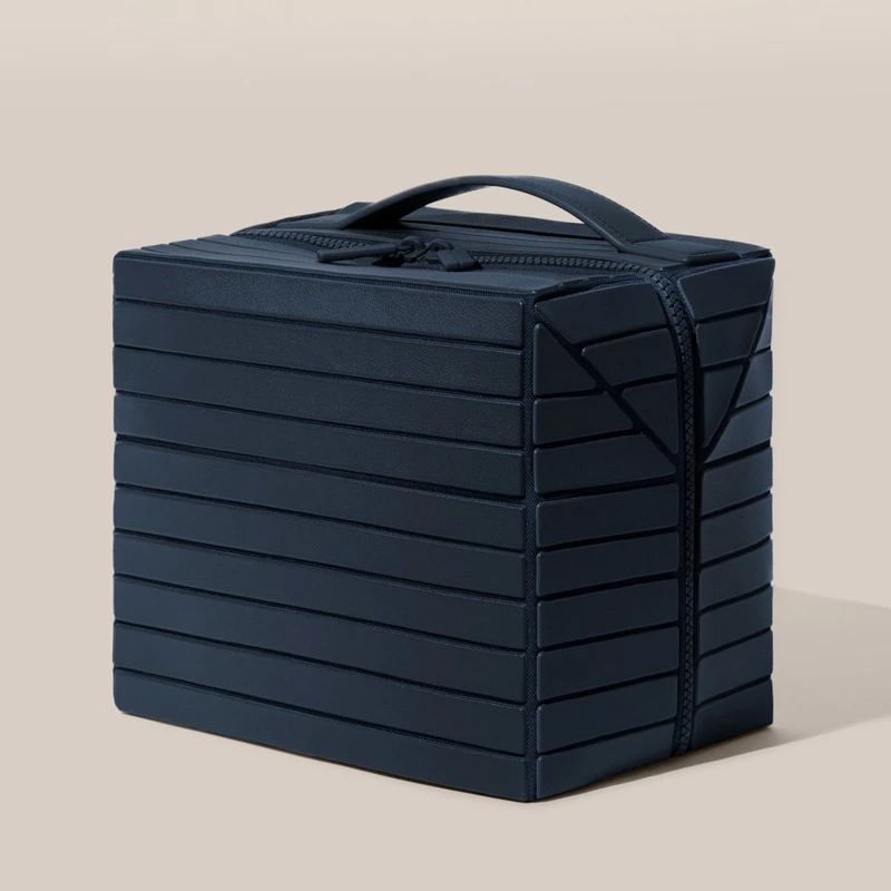 

Geometric Diamond Grid Makeup Bag Box Large Capacity Portable Storage Classification Cosmetic Organizer For Women Travel