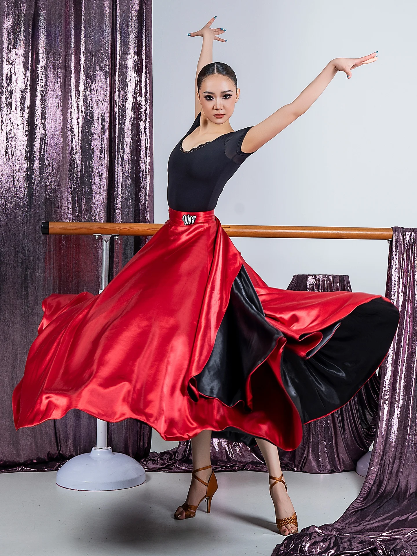wjjdance-panuelo-de-cadera-para-mujer-nuevo-estilo-para-danza-latina-y-flamenco-con-cinturon-falda-de-movimiento-360°