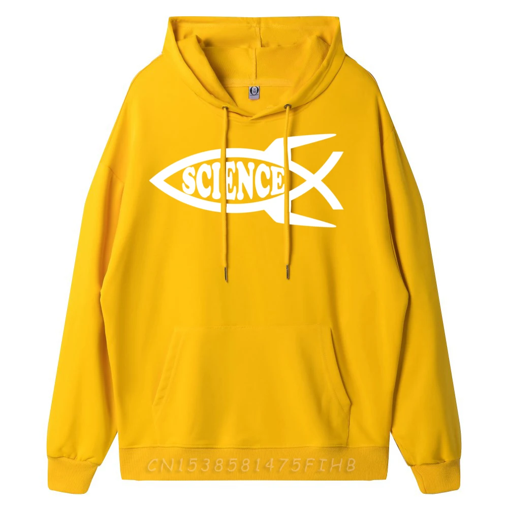 Science Darwin Evolution Fish Atheists Nonbeliever Men Clothes Funny Hoodie Christmas Sweater