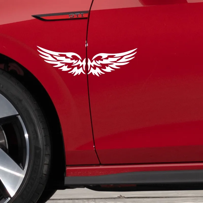 

Angel Wings Reflective Car Stickers Moto Helmet Motorcycle Auto Body Windshield Fuel Tank Rearview Mirror Decals Accessories 554