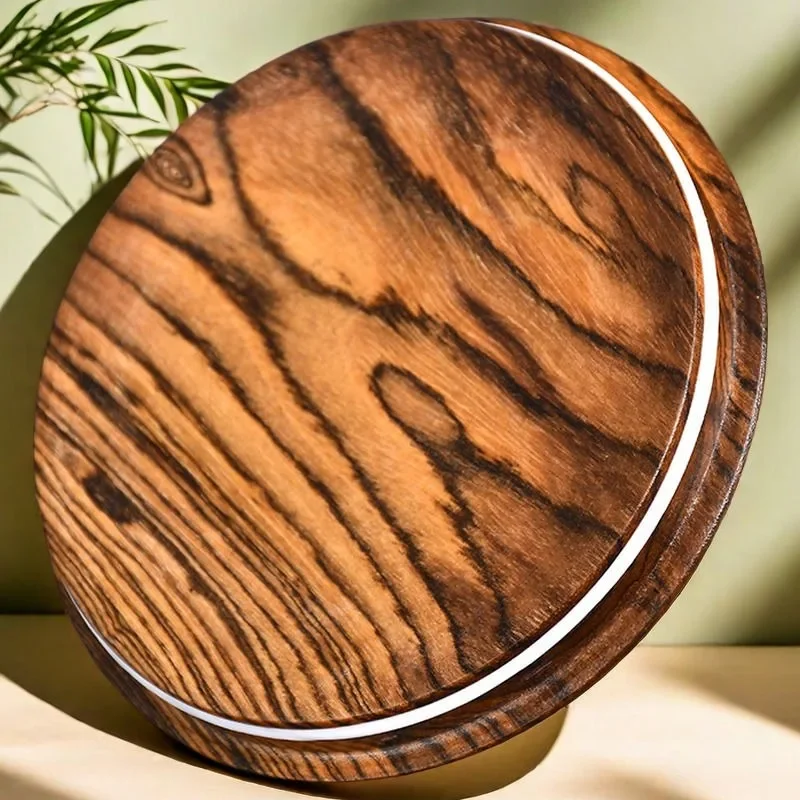huanghuali wood tea can, natural texture, solid wood hollowed and sealed tea can, wooden cover, handle storage tank