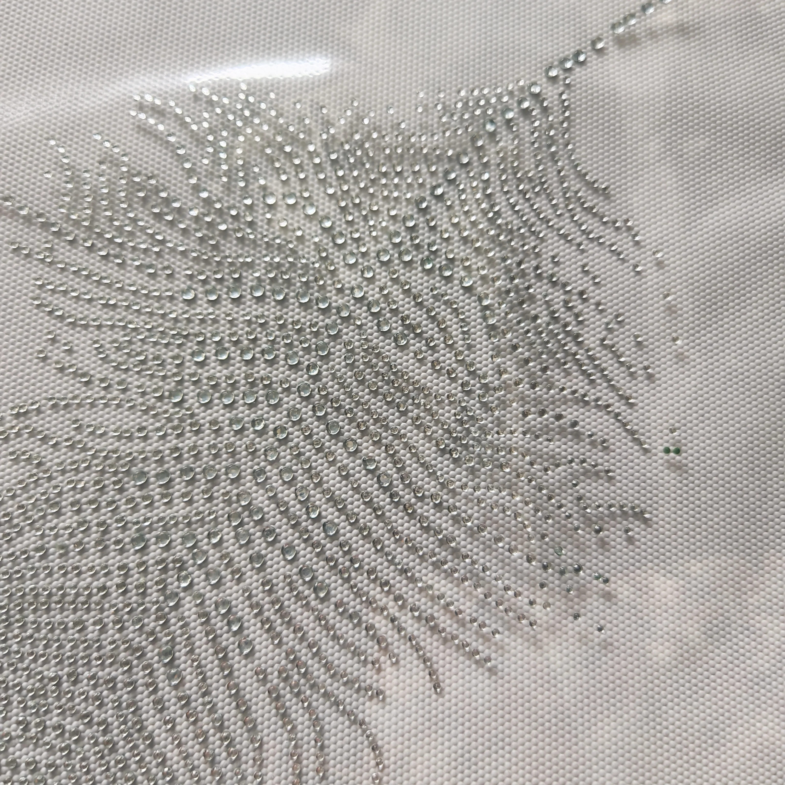 hot fix feather rhinestones motif heat transfer iron on patch garment accessories for T shirt and scarf DIY iron on transfe