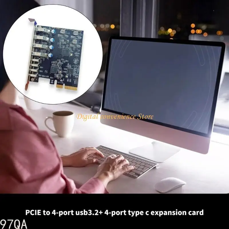 97QA PCIE 4X USB 3.2 и 4X Тип C Обновление карт карты PC Connection