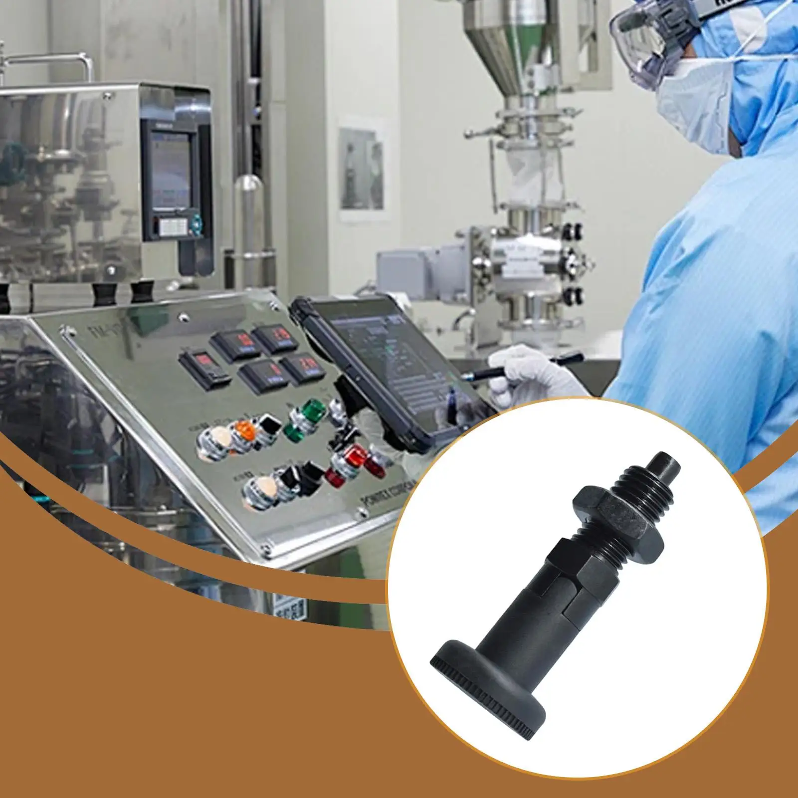 Carbon Steel Indexing Plunger with Self Locking Spring Knob Positioning Pin for Industrial Assembly Parts Replacement
