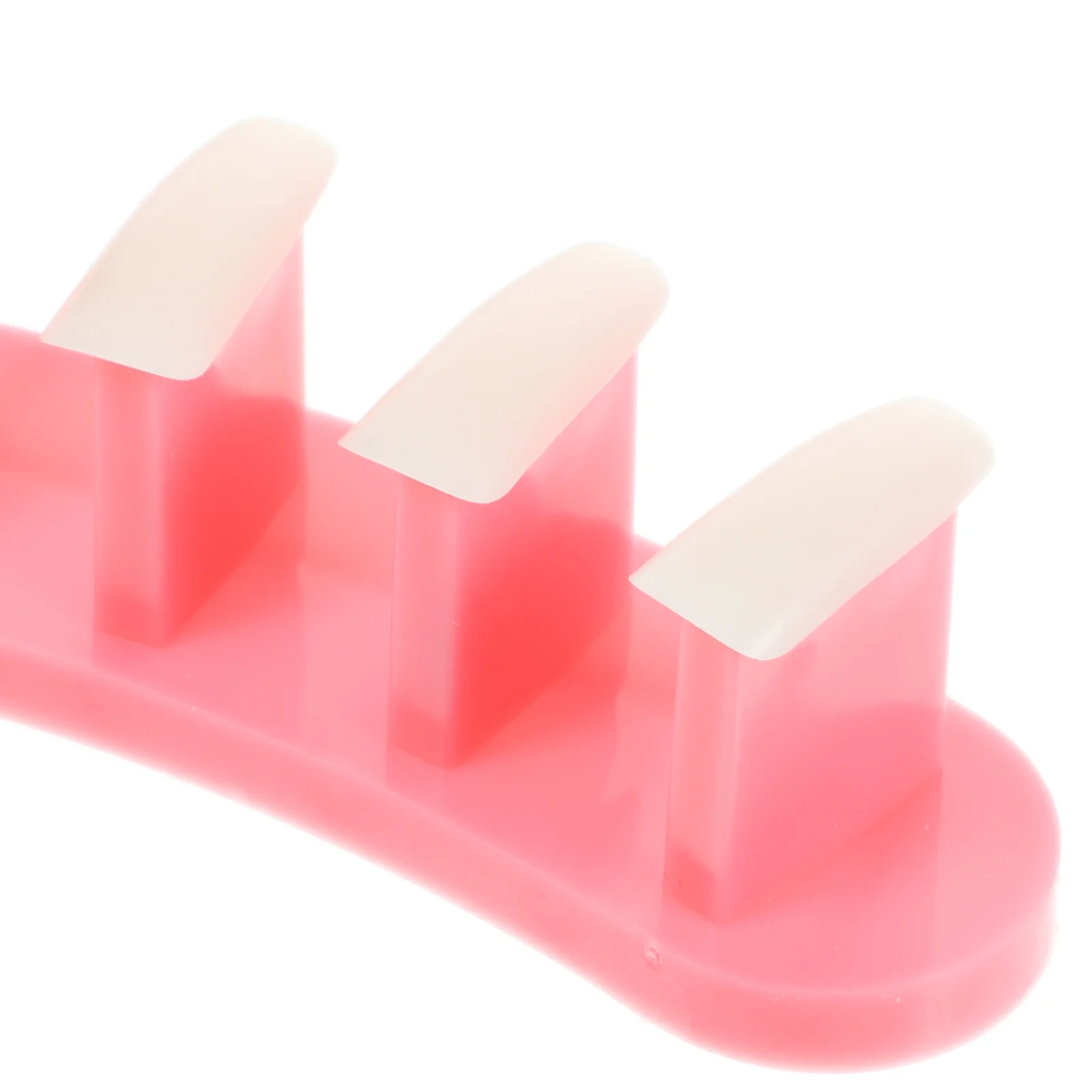 

10pcs 3 In 1 Practice Rack Plastic Tip Stand For Nail Art Display Training False Nail Holder Ideal For Salon Home School Use