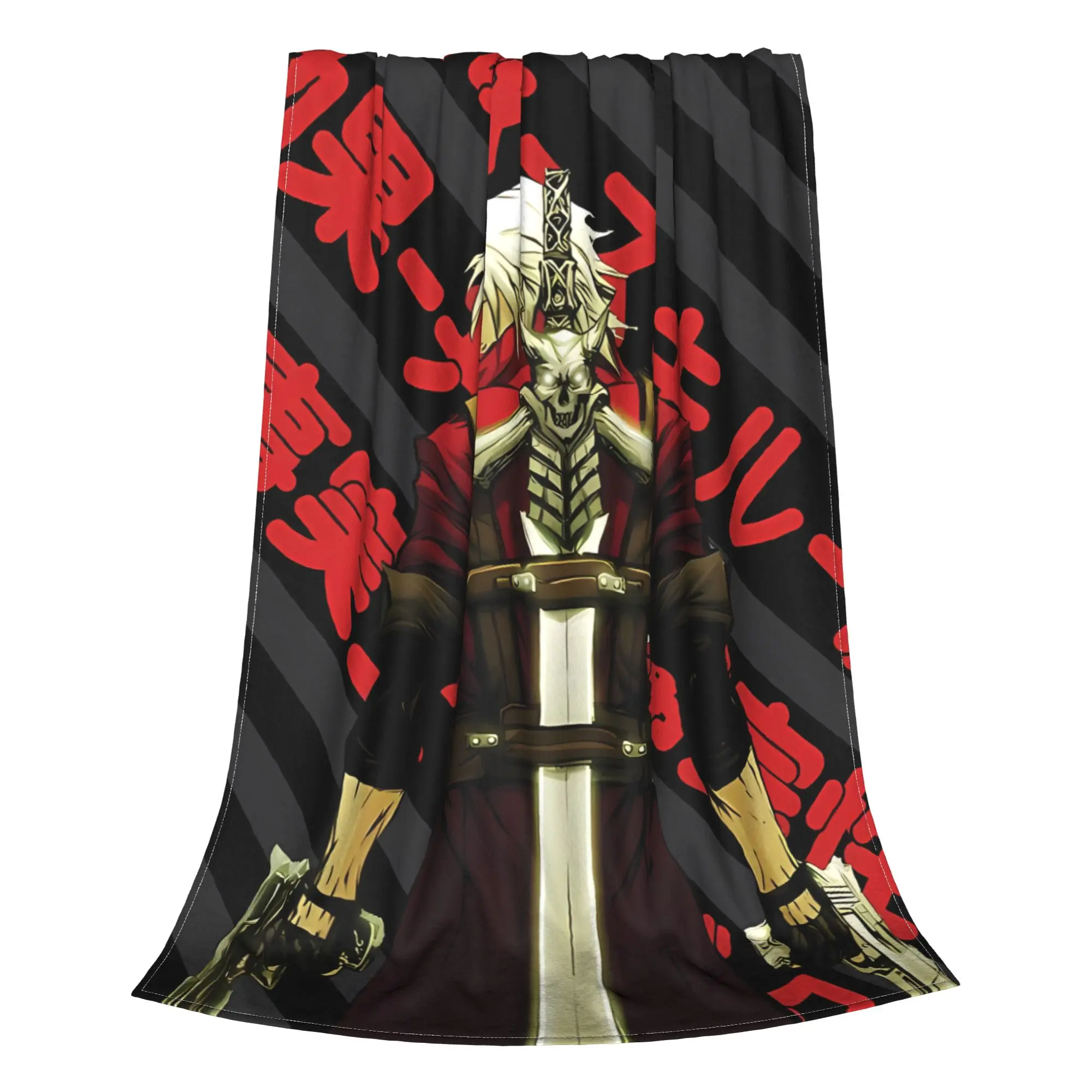 1PC Home Cute Room Decor White Haired Swordsman  Blanket Throw Blanket D-Devil May Cry Novelty Warm Blanket All Season